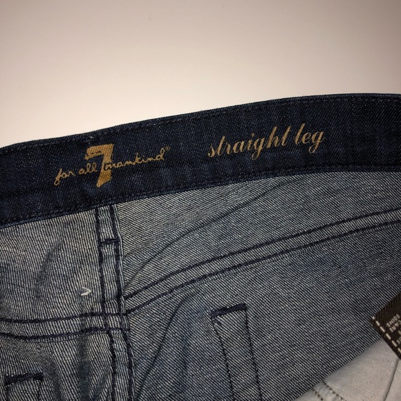 7 for all mankind straight leg jeans - Picture 4 of 5